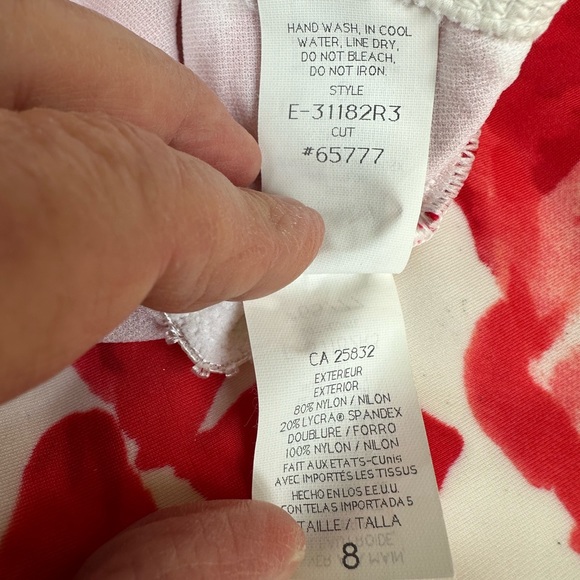 LA BLANCA 2pc swim suit, size 8 with matching pants, size S, VGC - Picture 12 of 16